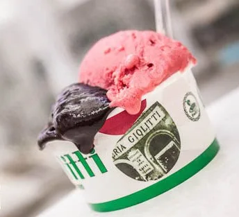 A delectable scoop of Giolitti gelato.