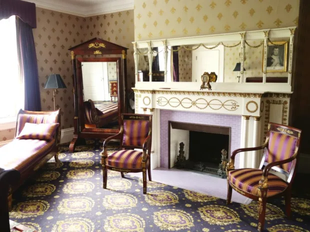 One of the many beautiful rooms at the Inn at Shelburne Farms