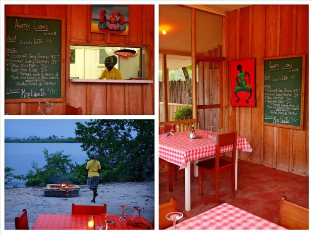 Auntie Luba's: a restaurant at the Turtle Inn, Belize