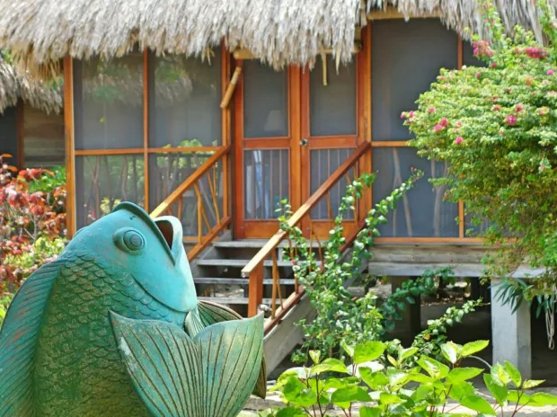 A villa at Turtle Inn, Belize