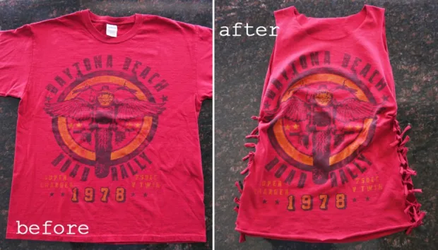 Break out the scissors to make your shirts more interesting!