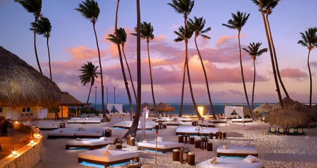 Your Guide To 3 Gorgeous Beach Vacation Destinations The outdoor restaurant at Palma Real Paradisus Resort in Punta Cana