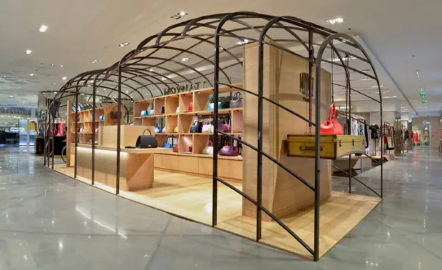 The Moynat pop-up shop in Galeries Lafayette