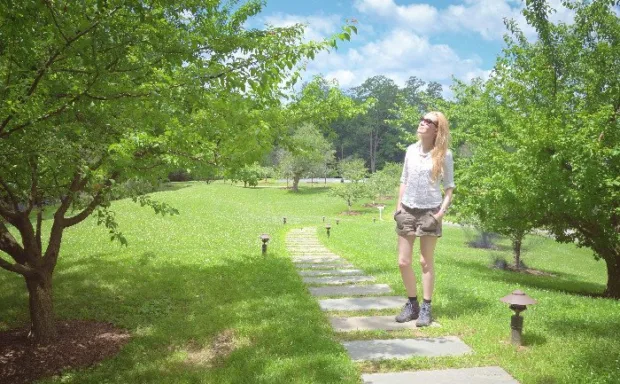 6 Reasons to Visit Buttermilk Falls Me, soaking in the scenery at Buttermilk in upstate NY's Hudson Valley