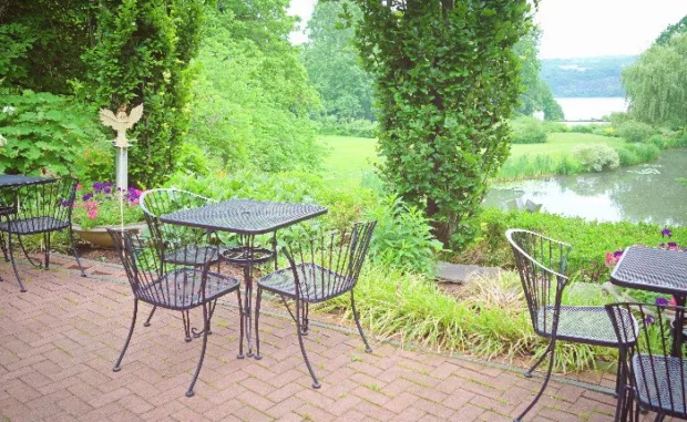 6 Reasons to Visit Buttermilk Falls Where we had breakfast and tea every day