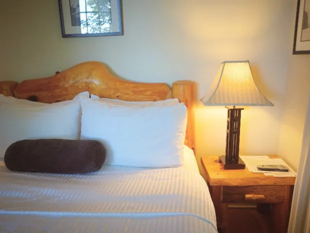 6 Reasons to Visit Buttermilk Falls The bed in our cottage was super comfy, with windows all around