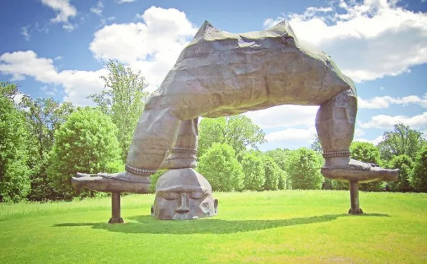 6 Reasons to Visit Buttermilk Falls Just one of the many incredible sculptures on display