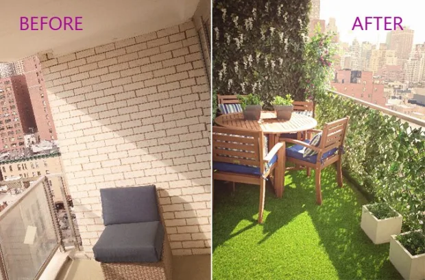 How to Turn Your Balcony Into a Private Sanctuary What I did with my balcony. You can do it too - it's easy!