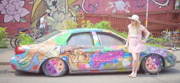 Me, hanging out in Kensington Market