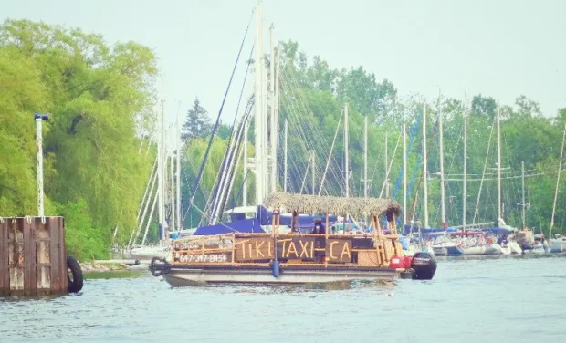 A cute Toronto Island water taxi