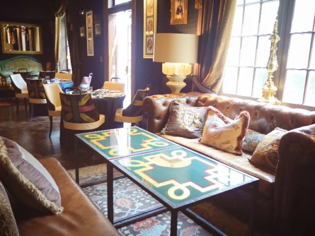 British-style decor at The Living Room 