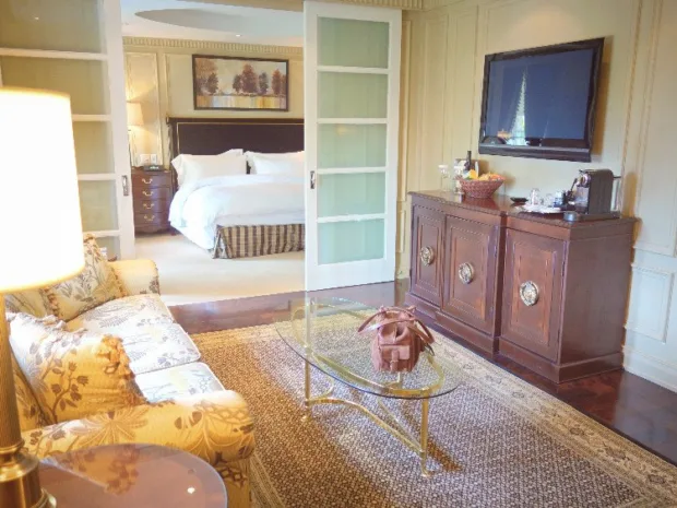 Our spacious suite at the Windsor Arms Hotel