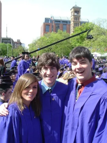 Filipovic with the editors of her college newspaper, the Washington Square News, on graduation day in 2005