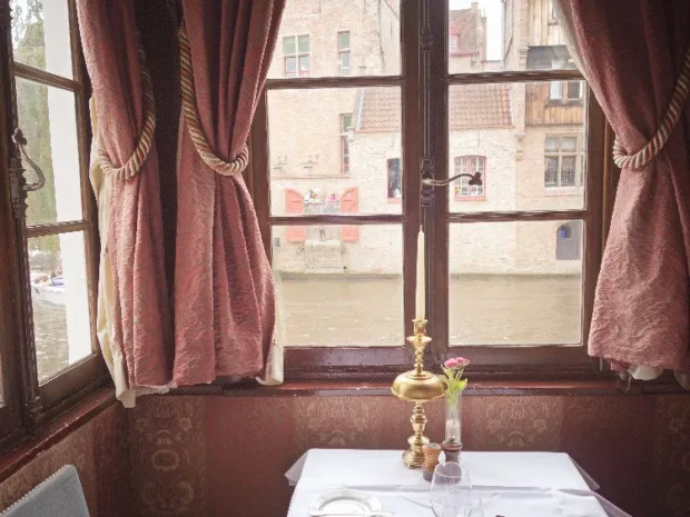 A Visual Tour of Belgium The nook where we had lunch in Bruges at Duc De Bourgogne