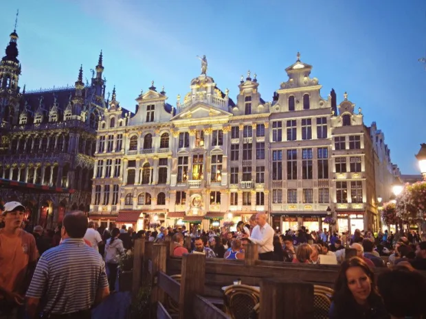 A Visual Tour of Belgium The Grand Place at night