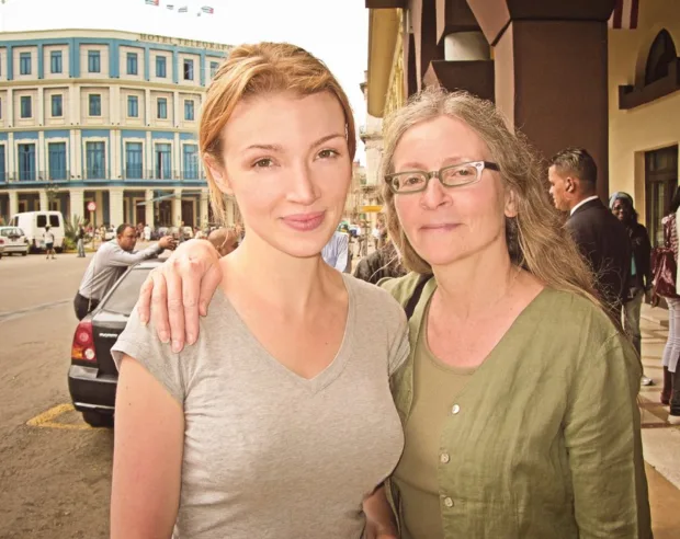 With my mom in old Havana