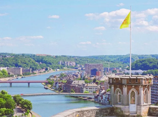 A Visual Tour of Belgium The view from the Citadel in Namur