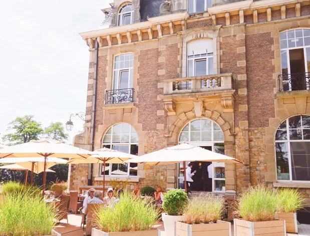 A Visual Tour of Belgium View of the restaurant patio at Chateau de Namur, near the Citadel