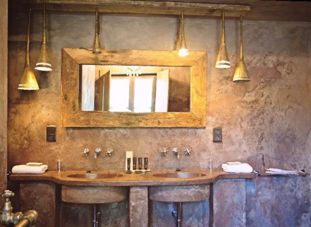 A Foodie's Tour of Belgium The upstairs bathroom has double sinks, a huge soaker tub and a large shower