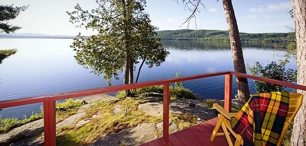 Into the Wild: Escape to the Algonquin The view from the cabins at Killarney Lodge