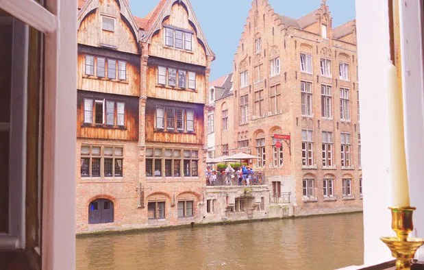 A Visual Tour of Belgium The view from where we had lunch in Bruges, at Duc De Bourgogne