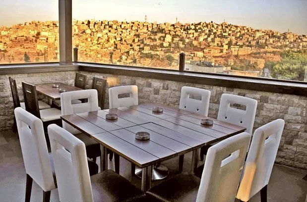 The terrace at La Maison Verte