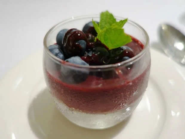 A delicious vegan dessert onboard the Viking Sea
